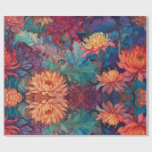 Dahlia Bloemen Tapestry Cadeaupapier (Vlak)