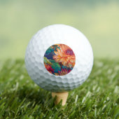 Dahlia Bloemen Tapestry Golfballen (Insitu Shirt)