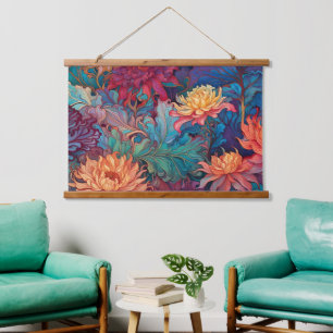 Dahlia Bloemen Tapestry Hangend Wandkleed