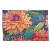 Dahlia Bloemen Tapestry Kussensloop (Achterkant-Rechts)