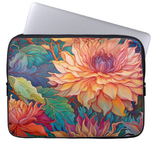 Dahlia Bloemen Tapestry Laptop Sleeve