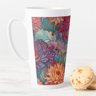 Dahlia Bloemen Tapestry Latte Mok
