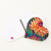 Dahlia Bloemen Tapestry Notitieboek (Binnen)
