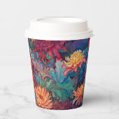 Dahlia Bloemen Tapestry Papieren Bekers (Voorkant)