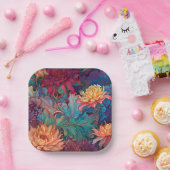 Dahlia Bloemen Tapestry Papieren Bordje (Feest)