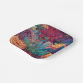 Dahlia Bloemen Tapestry Papieren Bordje (Gebogen)