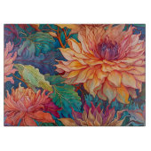 Dahlia Bloemen Tapestry Snijplank (Voorkant)