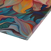 Dahlia Bloemen Tapestry Snijplank (Hoek)