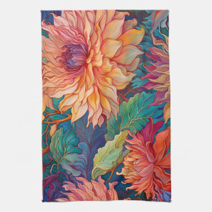 Dahlia Bloemen Tapestry Theedoek