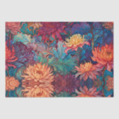 Dahlia Bloemen Tapestry Tissuepapier (Voorkant)