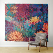Dahlia Bloemen Tapestry Wandkleed (In Situ (horizontaal))