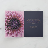 Dahlia Bloemen Zalig Moederdag Kaart (Binnen)