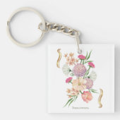 Dahlia Bloemschikking – Elegant Sleutelhanger (voorkant)
