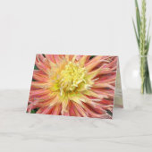 Dahlia Bloom Birthday Kaart (Voorkant)