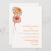 Dahlia Bold Bloemen Kunst Schets Modern Herfst Bru Kaart (Voorkant / Achterkant)