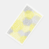 Dahlia Bouquet - geel grijs Servet (Hoek)