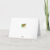  Dahlia Bouquet Happy Birthday Kaart (Achterkant)