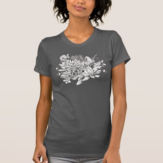 Dahlia Bouquet T-shirt (Voorkant)