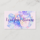 Dahlia Bouquet Waterverf Visitekaartje (Voorkant)