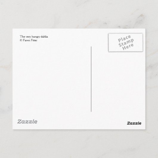 dahlia - briefkaart (Achterkant)