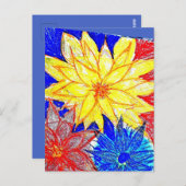 Dahlia briefkaart (Voorkant / Achterkant)