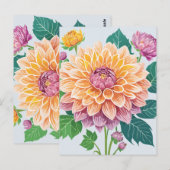  Dahlia Briefkaart (Voorkant / Achterkant)