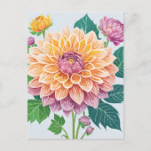  Dahlia Briefkaart (Voorkant)