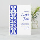 Dahlia Buds gepersonaliseerde feestuitnodiging Kaart (Staand voorkant)