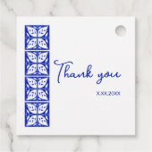 Dahlia Buds Gepersonaliseerde Partij Voorkeur Labe Bedankjes Labels (Achterkant)