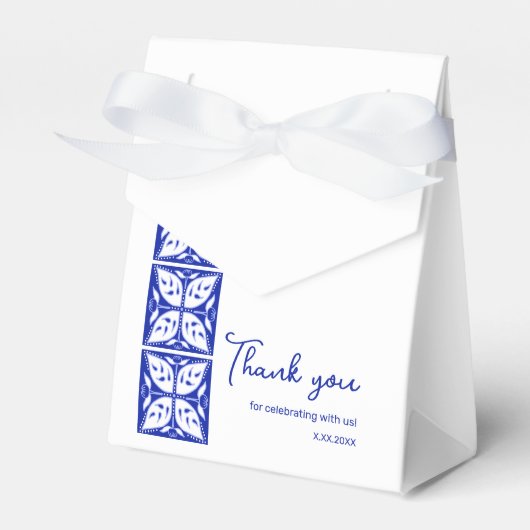 Dahlia Buds Gepersonaliseerde Party Favoriet Box Bedankdoosjes (Voorkant Zijde)