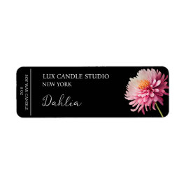 Dahlia Candle Label
