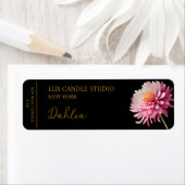 Dahlia Candle Label (Insitu)