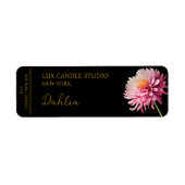 Dahlia Candle Label (Voorkant)