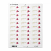 Dahlia Candle Label (Full Sheet)