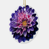 Dahlia Ceramic Ball kerst Ornament (Rechts)