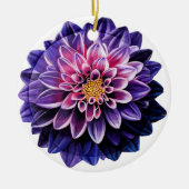 Dahlia Ceramic Ball kerst Ornament (Voorkant)