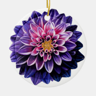 Dahlia Ceramic Ball kerst Ornament