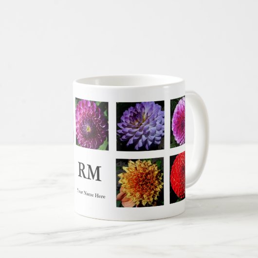 Dahlia Collage #1 Mok (Voorkant rechts)