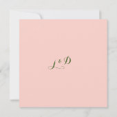 Dahlia Custom Wedding Invitation Kaart (Achterkant)