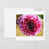 Dahlia Dahlia Note Kaart (Voorkant / Achterkant)