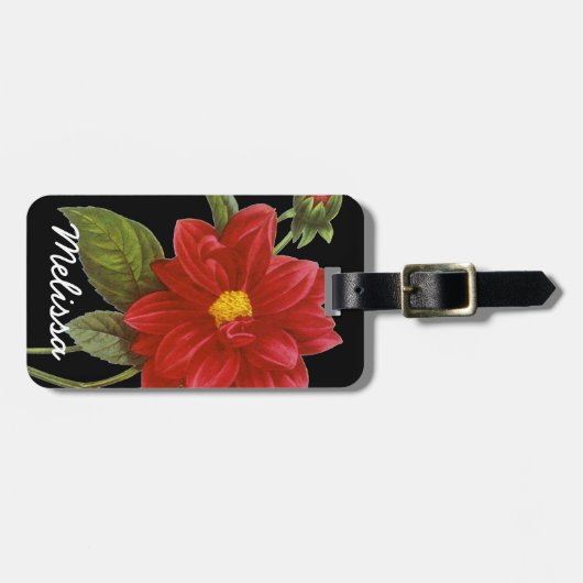 Dahlia (Dahlia Pinnata) Bagagelabel (Voorkant horizontaal)