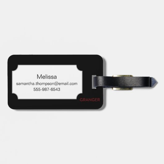 Dahlia (Dahlia Pinnata) Bagagelabel (Achterkant horizontaal)