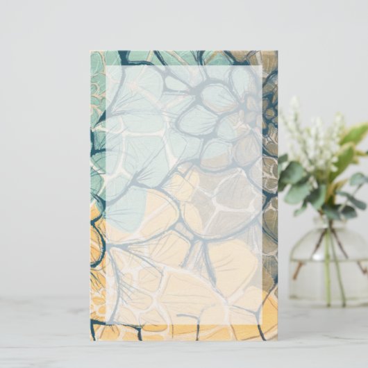 Dahlia Dance I Briefpapier (Staand voorkant)