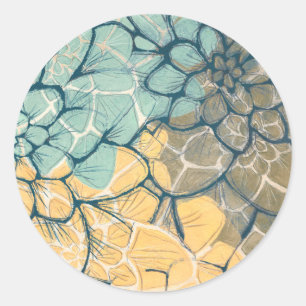 Dahlia Dance I Ronde Sticker