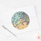 Dahlia Dance I Ronde Sticker (Envelop)