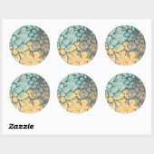 Dahlia Dance I Ronde Sticker (Vel)