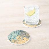 Dahlia Dance I Zandsteen Onderzetter (Zijkant)