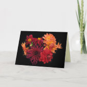 Dahlia Dank je Bedankkaart (Voorkant)