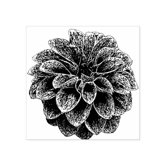Dahlia Daze Stamp Rubberstempel (Afrduk)