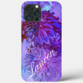 Dahlia Delight in Beauful Blues Phone Case (Achterkant)